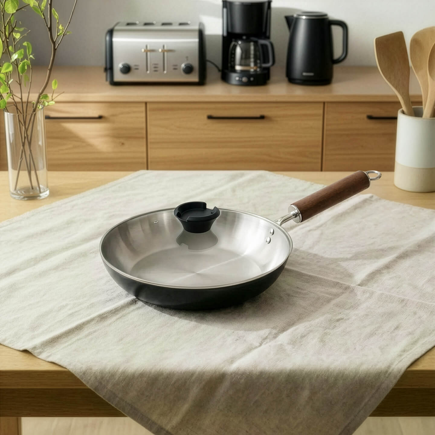 Nitride Iron Fry Pan 24cm Kübell