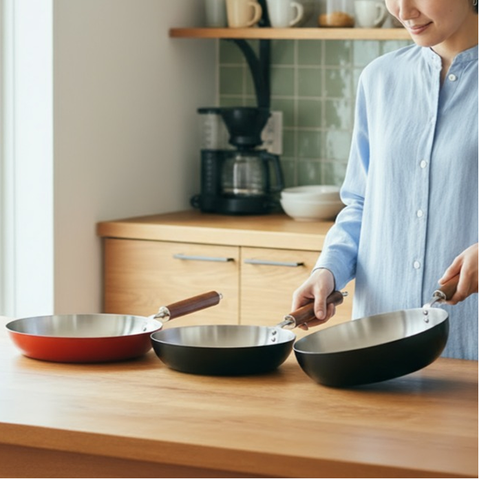 Nitride Iron Fry Pan 24cm Kübell